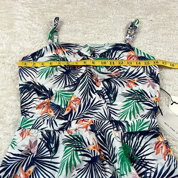 Coverstitch Tropical print Julia romper, size small - Picture 6 of 10